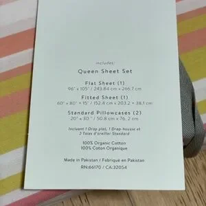 Maeve Organic Cotton Percale Sheet Set - Thumbnail 2